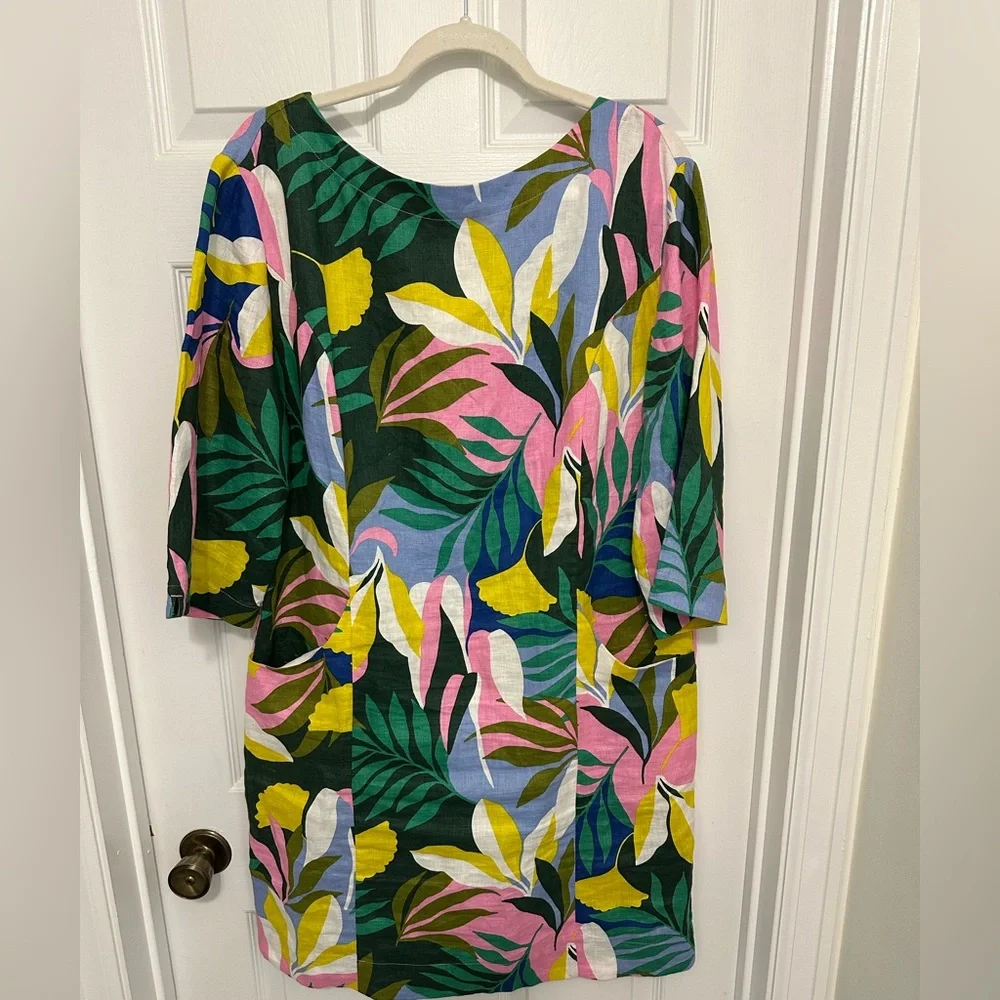 Boden Laurie Linen Shift Dress - Picture 2 of 5